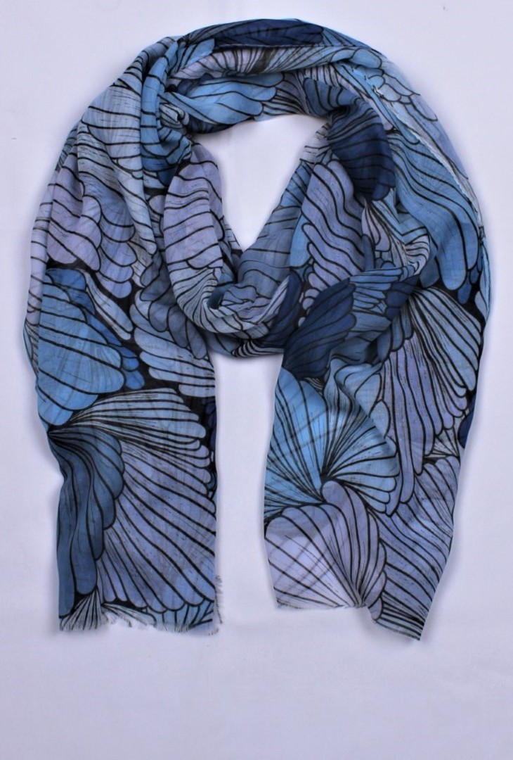Alice & Lily printed scarf blue Style : SC/5005BLU image 0